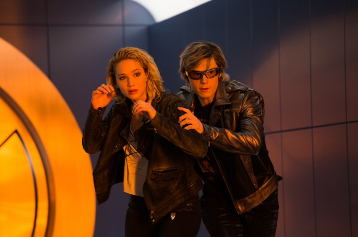 Jennifer Lawrence and Evan Peters in X-Men
