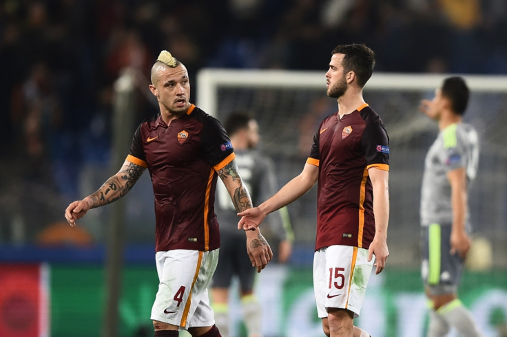 Radja Nainggolan and Miralem Pjanic