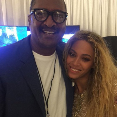 Beyonce and Mathew Knowles