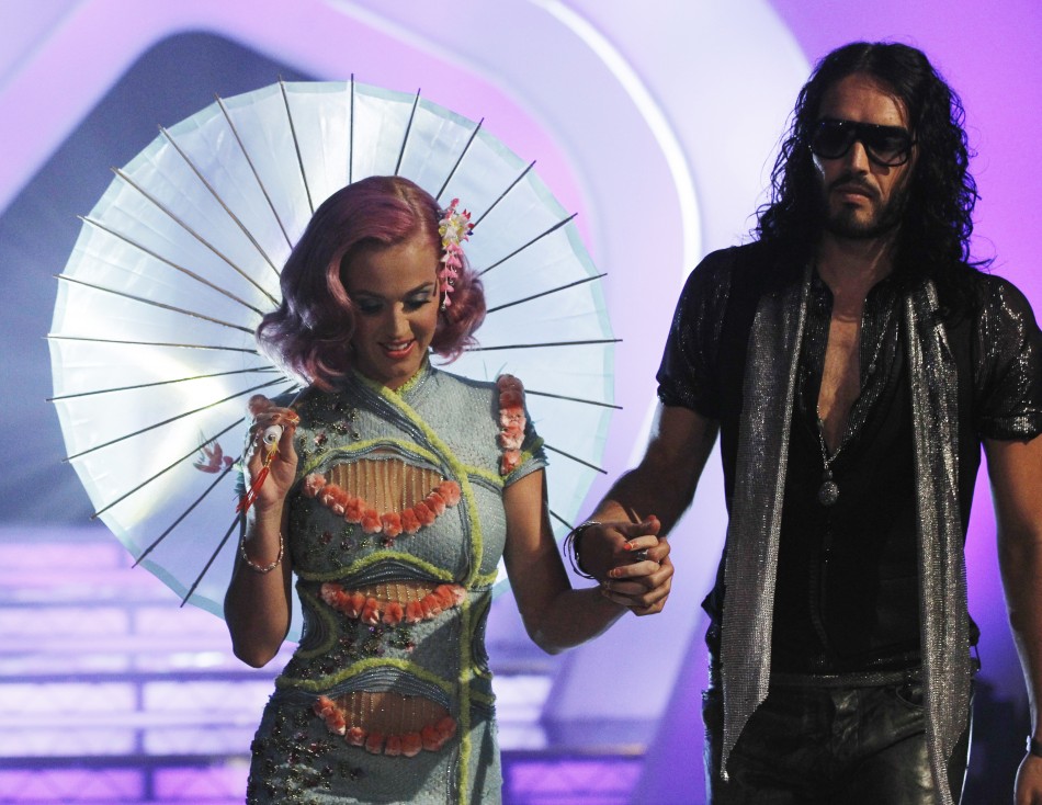 Singer Katy Perry and husband, actor Russell Brand