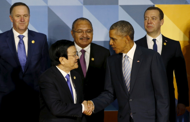 Obama with Vietnam President Truong Tan Sang