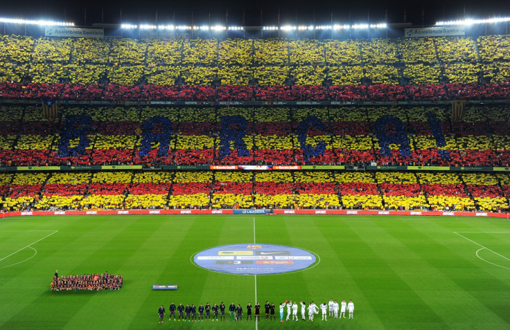 Barcelona fans at the Nou Camp