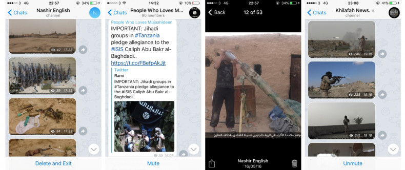 ISIS News channels Telegram