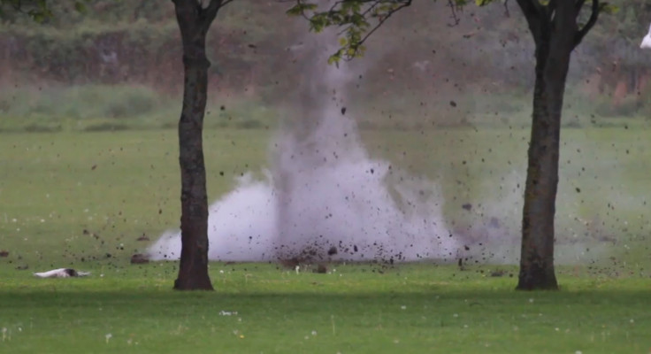 Explosion WW1 bomb