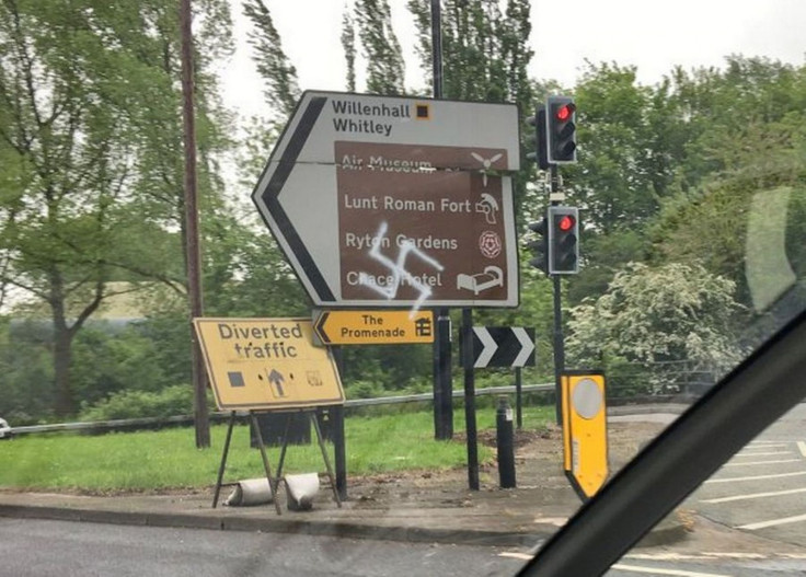 Swastika graffiti in Coventry