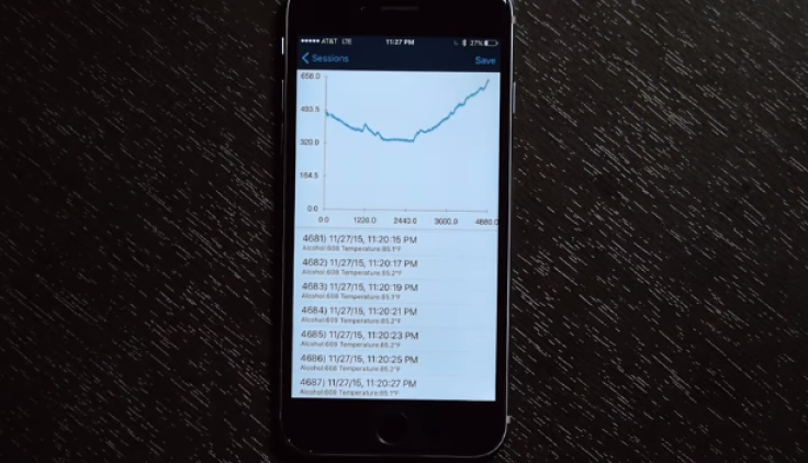 BACTrack blood alcohol tracking app