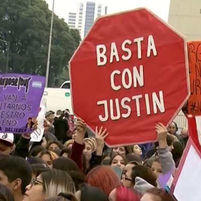 Justin Bieber protest