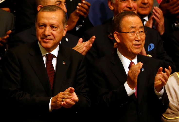 Turkish President Tayyip Erdogan and U.N. Secretary-General Ban Ki-moon Turkish President Tayyip Erdogan and U.N. Secretary-General Ban Ki-moon