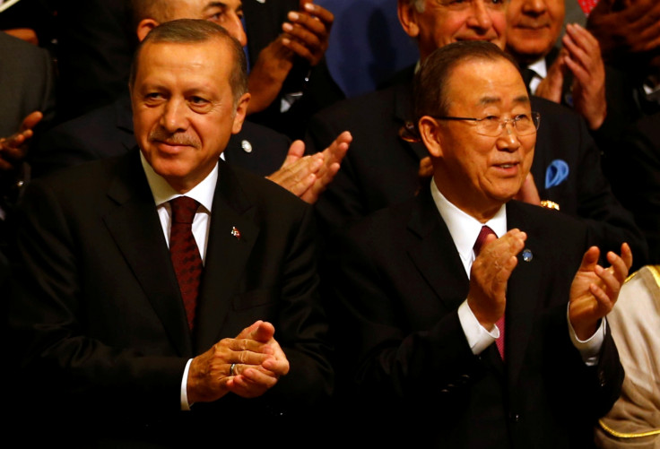 Turkish President Tayyip Erdogan and U.N. Secretary-General Ban Ki-moon