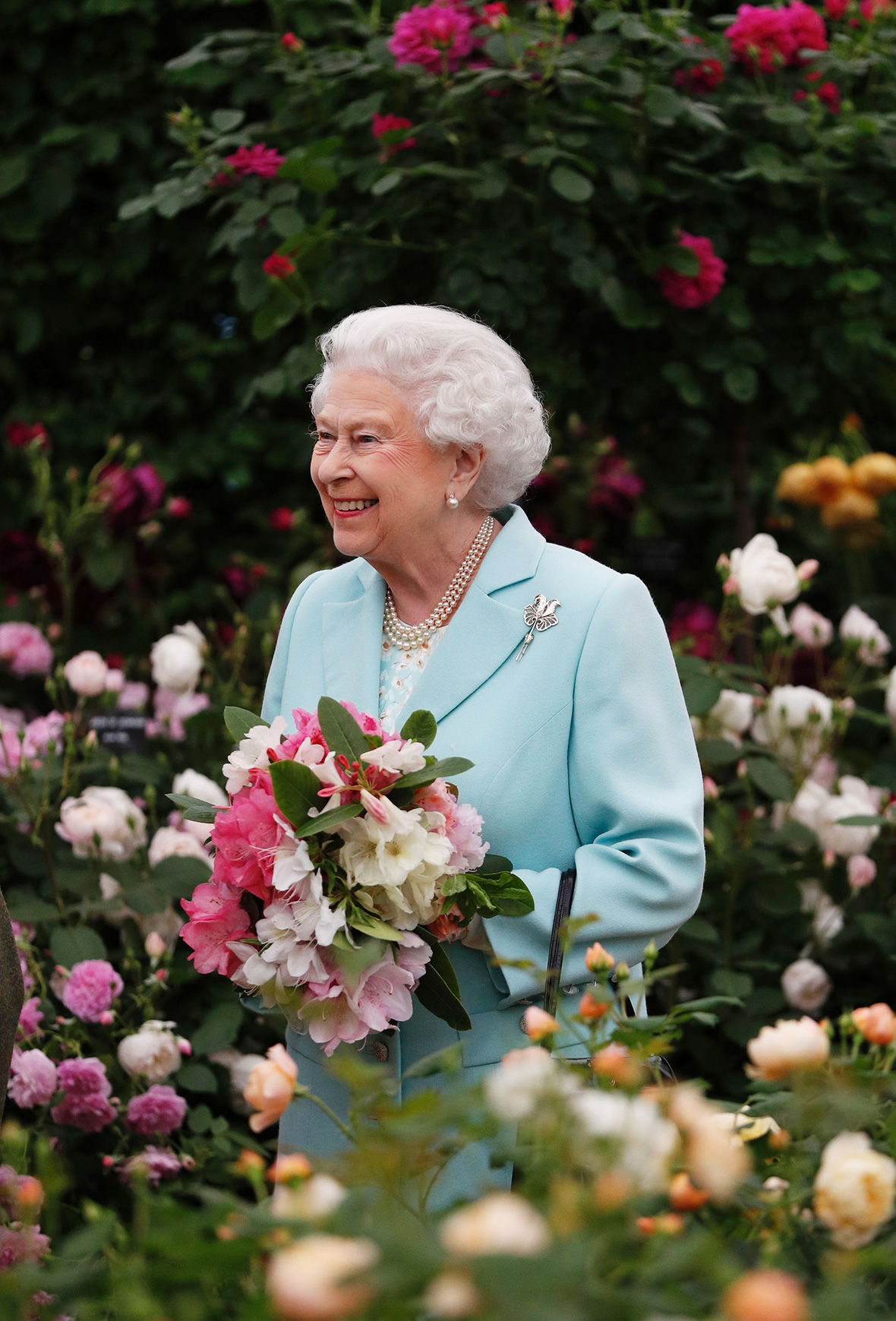 royals visit flowers