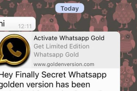 WhatsApp Gold premium version scam