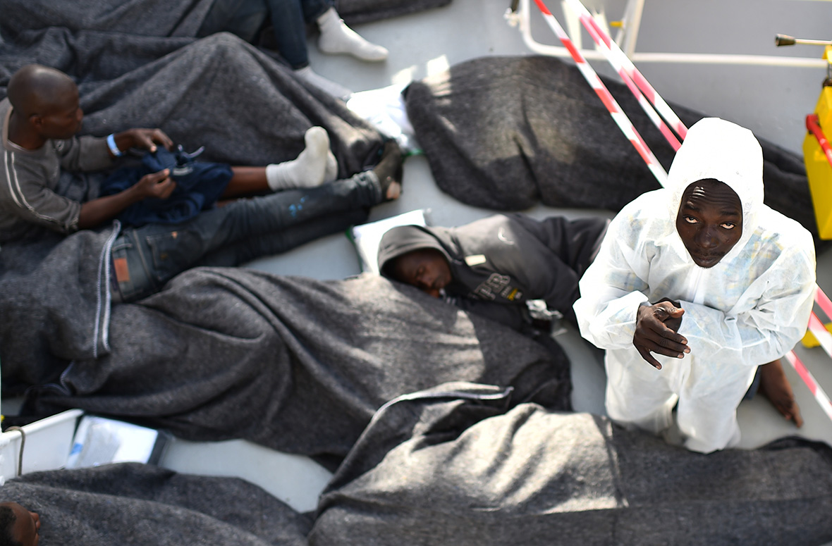 Refugees Libyan coast