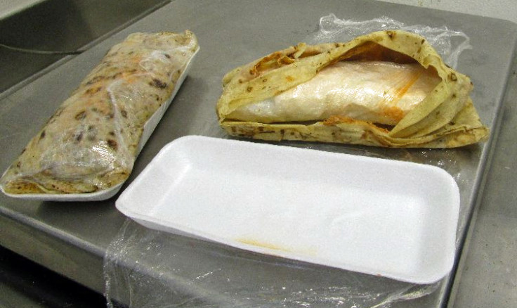 meth-filled burritovalued at more than $3,000 (£2,046)