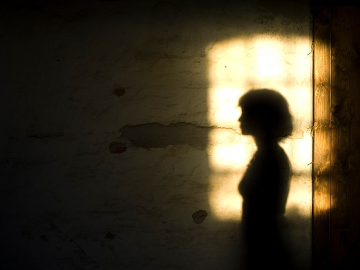 woman in shadow