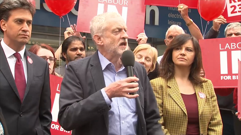 EU Referendum: Former Labour Leader Ed Miliband Unites With Jeremy ...