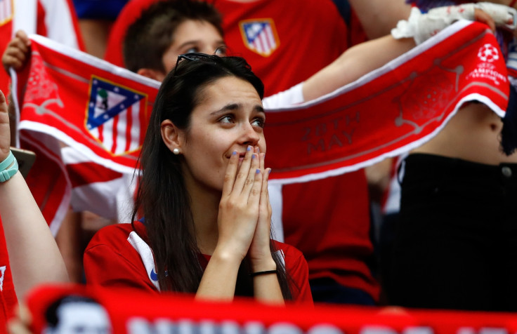 Atletico fans at the San Siro