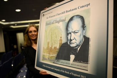 Churchill on the £5 note concept