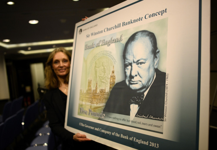 Churchill on the £5 note concept