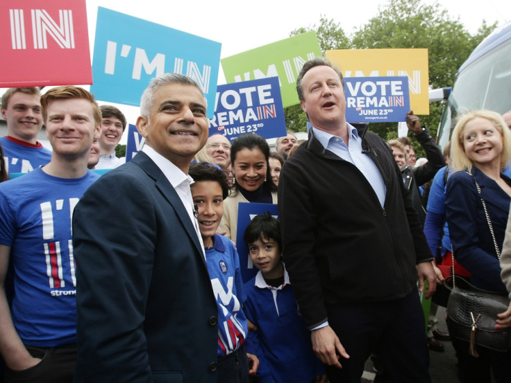 David Cameron and Sadiq Khan