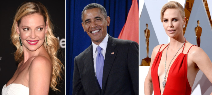 Katherine Heigl, Barack Obama and Charlize Theron