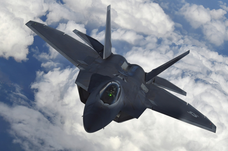 US F-22 Raptor fighter jet