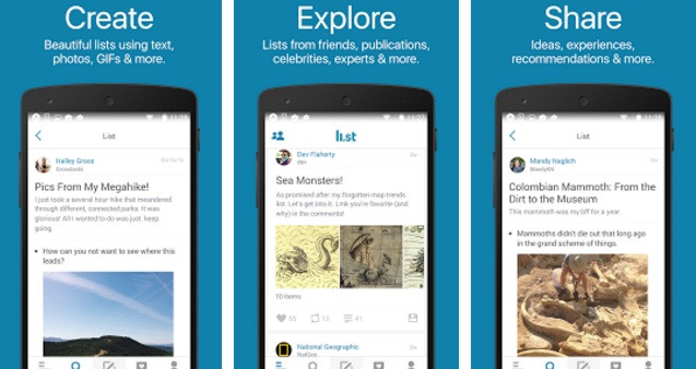The Li.st app for Google The Li.st app for Google
