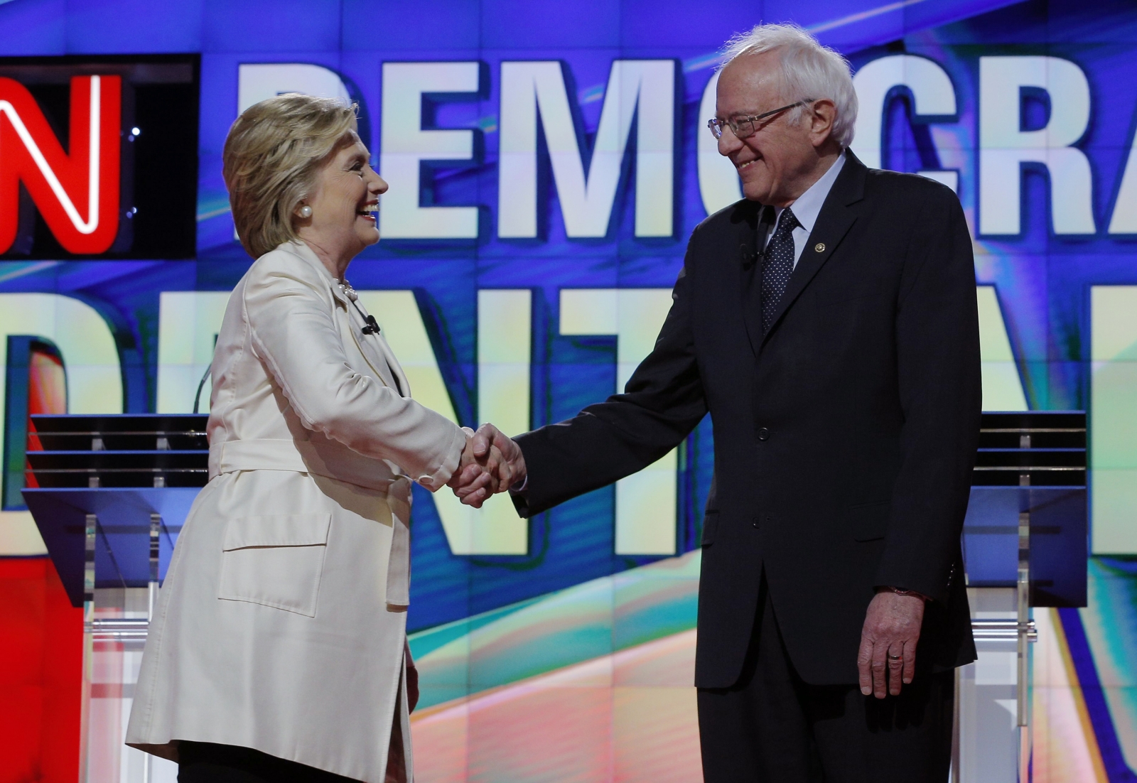 Clinton Sanders Sanders denies Clinton has won the nomination race as superdelegate ...