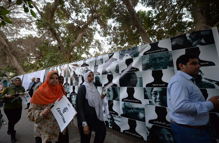 A Cairo poster of the 66 victims