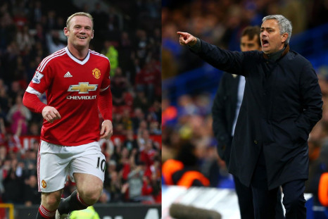 Wayne Rooney and Jose Mourinho 