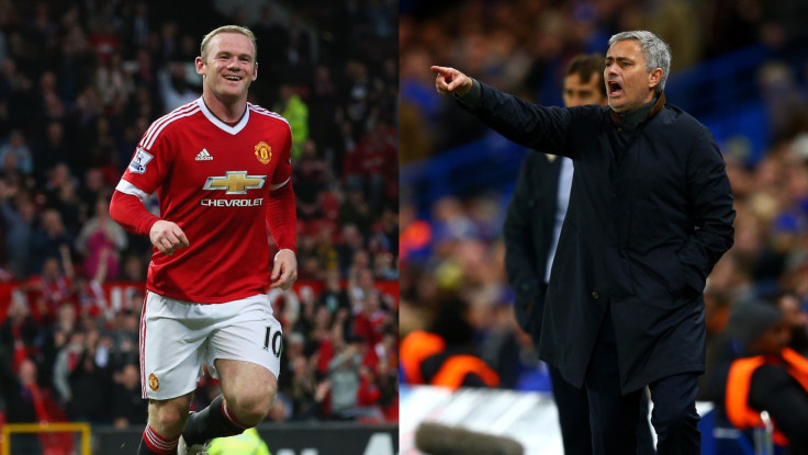 Wayne Rooney and Jose Mourinho 