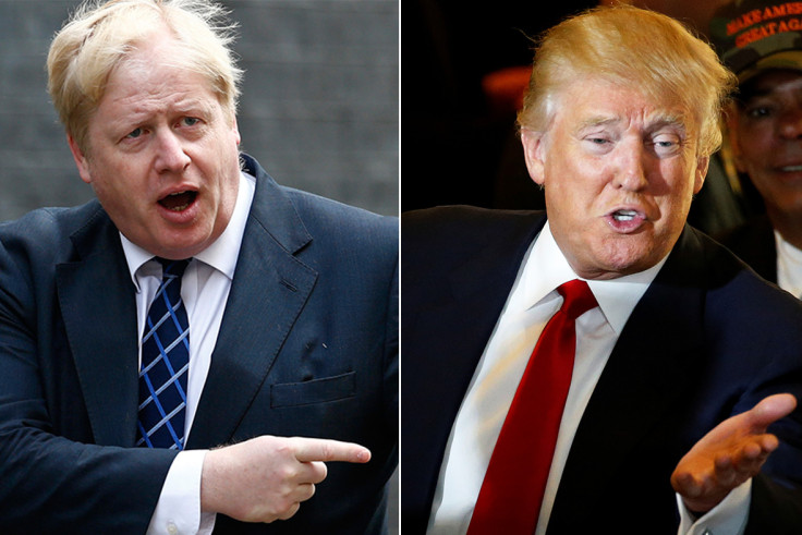 Boris Johnson, Donald Trump