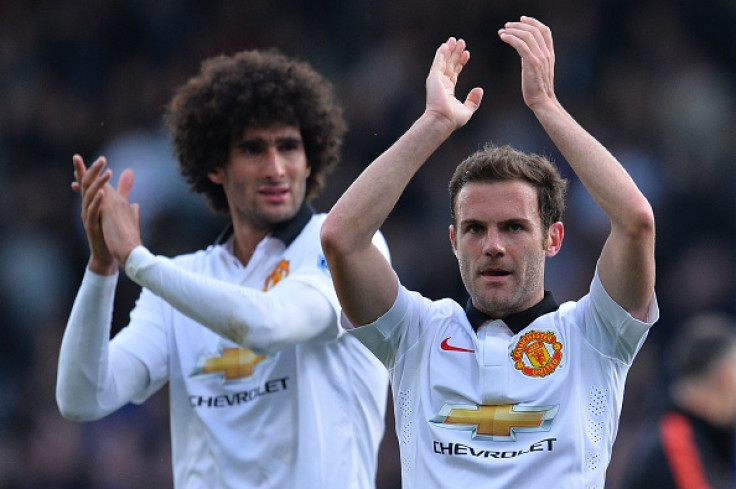 Juan Mata and Marouane Fellaini