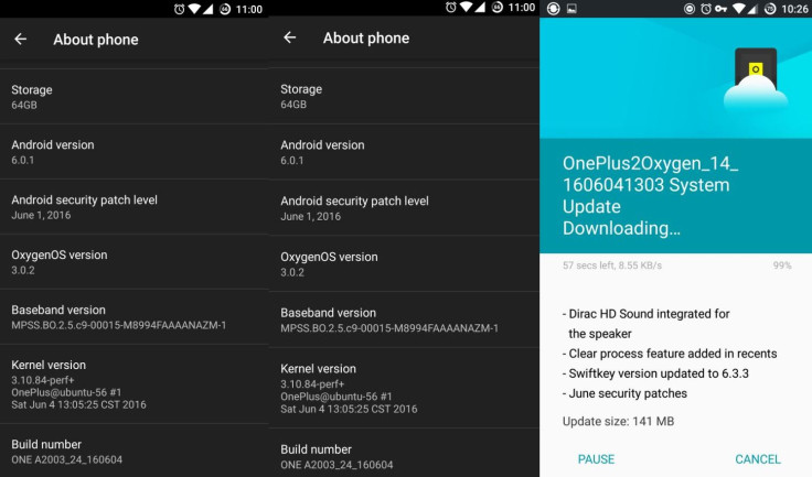 OxygenOS 3.0.2 released for OnePlus 2