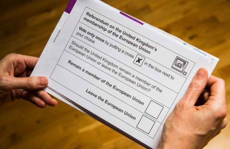 EU referendum ballot paper 