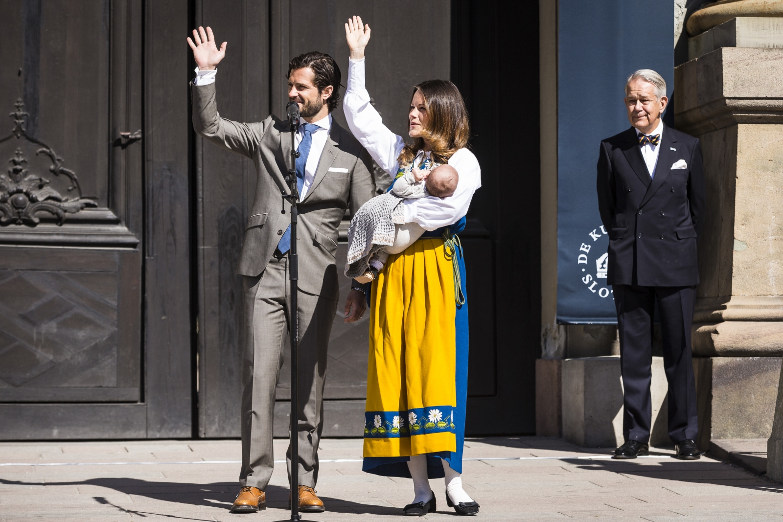 Prince Alexander of Sweden makes his public debut for Sweden's National