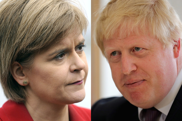 Nicola Sturgeon, Boris Johnson