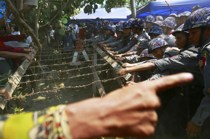 Myanmar student protest