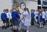 Banksy surprises primary school Banksy surprises primary school