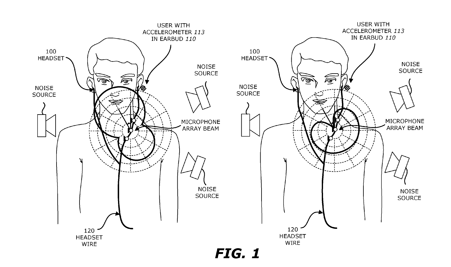 Apple Patent noise cancelling headphone patent