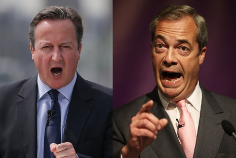 David Cameron and Nigel Farage EU debate