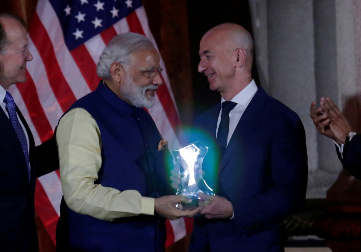 Amazon India Jeff Bezos Narendra Modi
