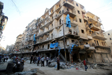 Aleppo Syria June 2016 bomb damage
