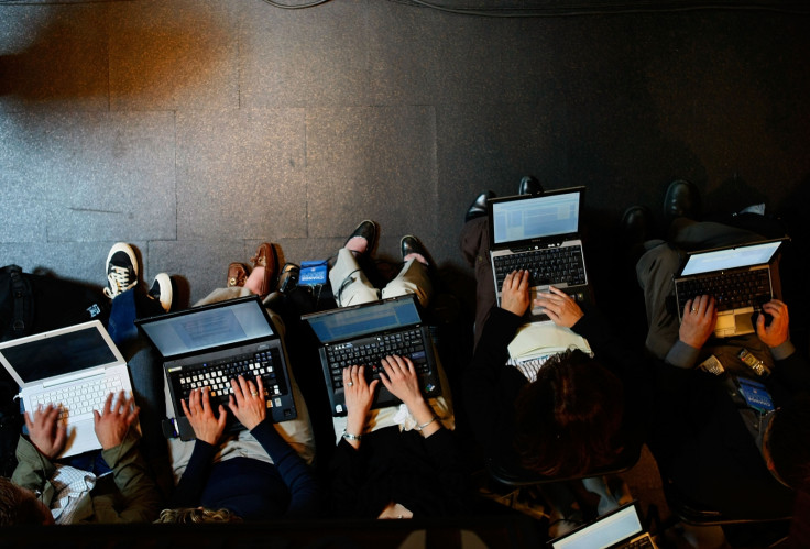 Laptops in use 