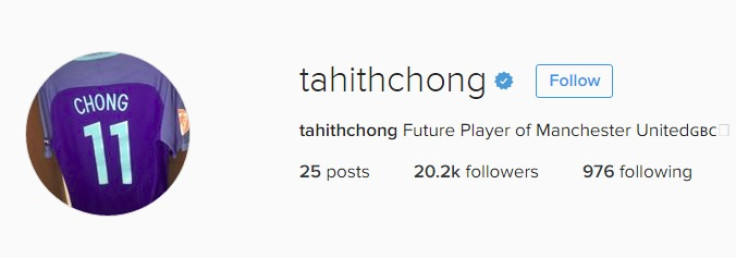 Tahith Chong Instagram 