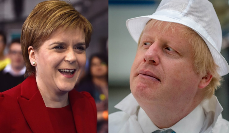 Nicola Sturgeon and Boris Johnson