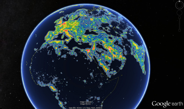 light pollution sky