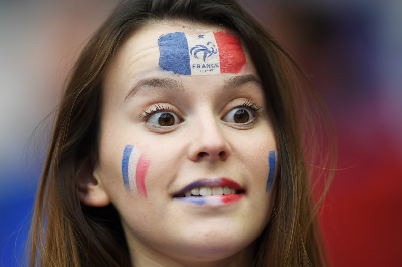 A French fan before kick off