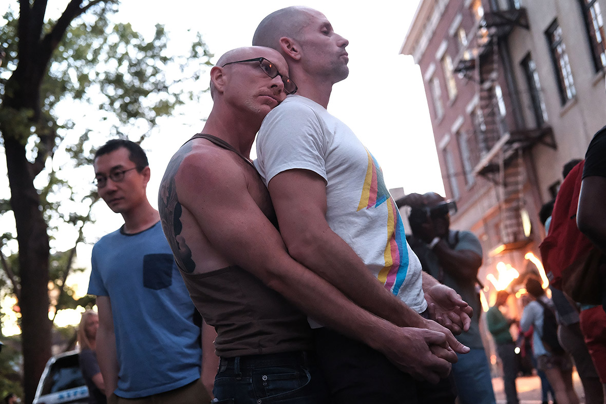 Orlando gay club shooting mourners