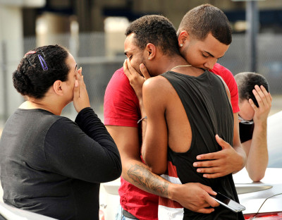 Orlando gay club shooting mourners