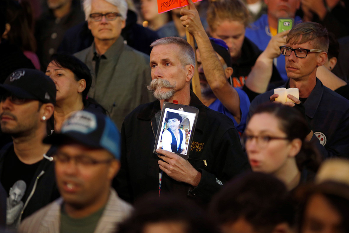 Orlando gay club shooting mourners